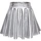 thumbnail image 1 of Minifalda skater plisada acampanada brillante para mujer Fokelyi WRMH-1522-3, 1 of 5
