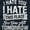 Navy, variant on Funny Hate You and This Place Joke Womens Slim Fit Graphic Tee Brisco Brands X
