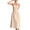 ☪397-White, variant on Fashion Trendy A-Line French Waist-Cinching Unique Design Long Dress - Flared Flattering Silhouette with Distinctive Detail for Statement Style