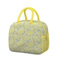 thumbnail image 1 of Modern Lemon Print Lunch Bag – Fresh Yellow Fruit Pattern Portable Insulated Cooler Tote for School, 1 of 6