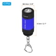 thumbnail image 2 of Unique Bargains 2.1' Mini Rechargeable LED Keychain Flashlight USB Charging 3 Pack Blue, 2 of 6