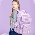 thumbnail image 2 of Sanrios-mochila escolar Hellokitty, morral impermeable antipérdida con dibujo de gato, fresa, alivio de carga, protege la columna vertebral, 2 of 4