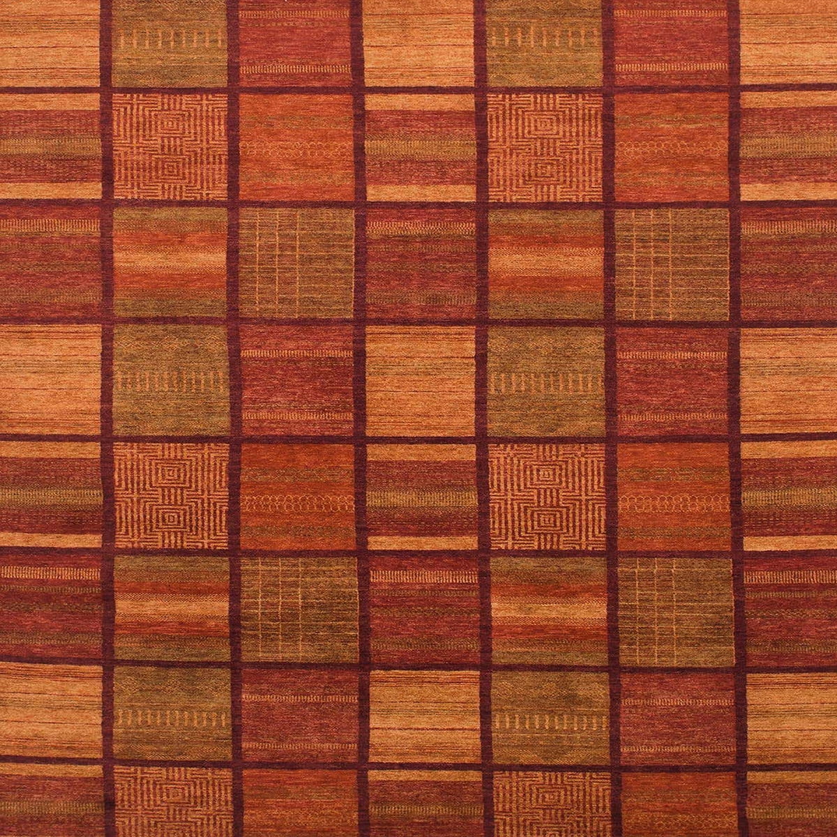 Small Red Rug Square Ahgly Company Indoor Square Abstract Red Checkered Area Rugs, 6' Square ...