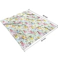 thumbnail image 4 of Pastel Princess Flower Pattern Blanket,Comfortable Soft Flannel Throw Blanket,All Season,Warm Lightweight Blankets for Sofa Bed Couch Living Room Chair,50"x60", 4 of 4