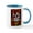 White/Blue Inside, variant on CafePress - Flower Eyed Sugar Skull Mugs - 11 oz Ceramic Mug - Novelty Coffee Tea Cup