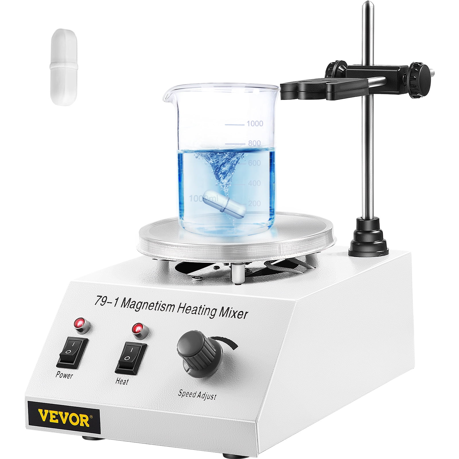 79-1Magnetic Stirrer 150W 1000ML Lab Magnetic Mixer and Hotplate 0-1600 RPM Stirrer Mixer with Bar - Walmart.com