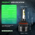 thumbnail image 4 of Pour Ford Excursion 2000 2001 2002 2003 2004 Ampoules de Phare LED 9007 HB5 Faisceau Haut et Bas 2 Pcs, 4 of 10