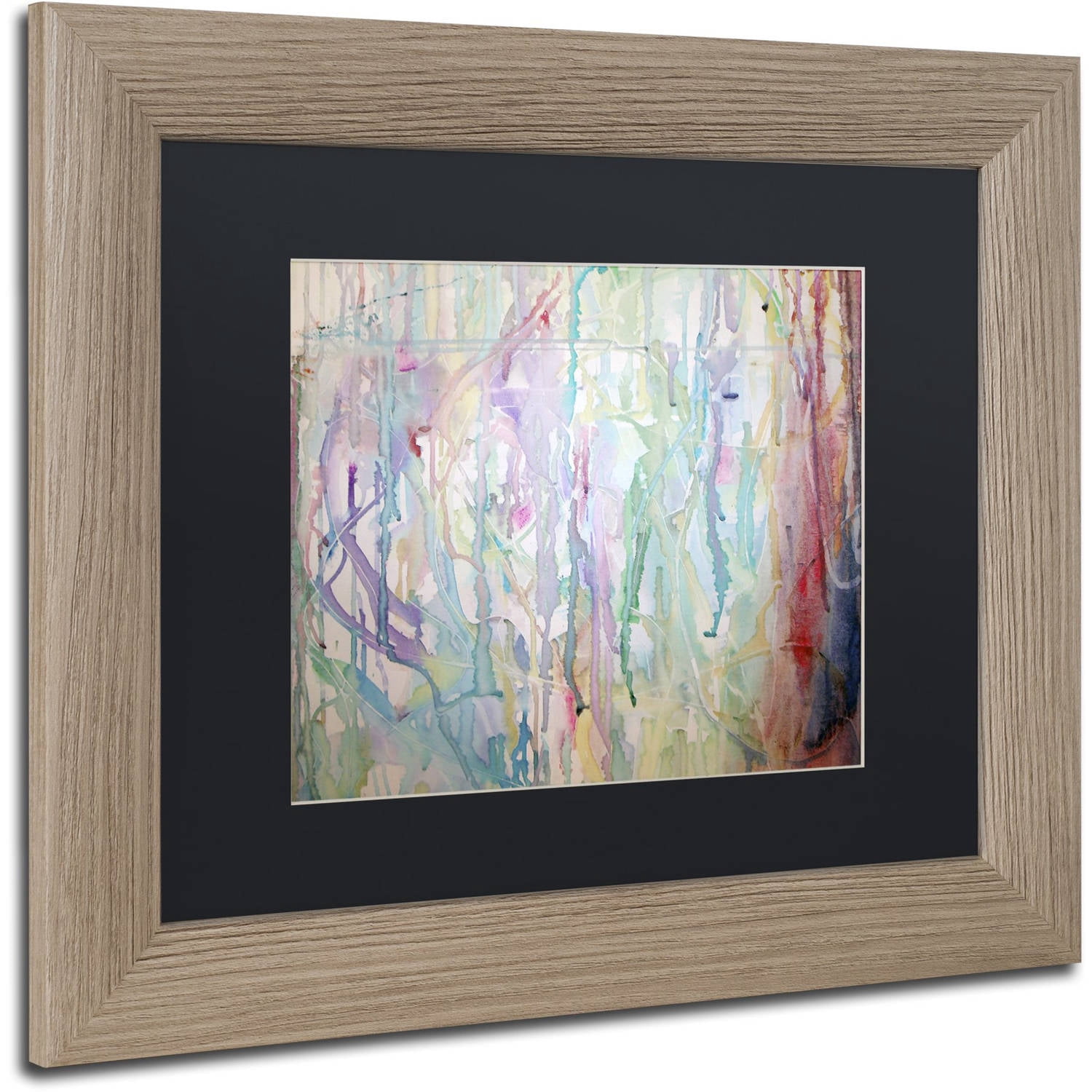 Trademark Fine Art "1st Experiment" Canvas Art by Lauren Moss Black Matte, Birch Frame