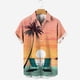 thumbnail image 2 of Nuevas camisas de verano con estampado de cocoteros, camisas de playa de gran tamaño para hombre, camisetas hawaianas de manga corta a la moda, ropa para hombre, camiseta con solapa, 2 of 4