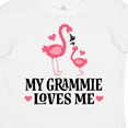 thumbnail image 4 of Inktastic Grammie Loves Me Girl Flamingo Girls Toddler T-Shirt, 4 of 5