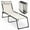 Grey, variant on Gymax Folding Beach Lounger Chaise Lounge Chair w/ Pillow 4-Level Backrest Black