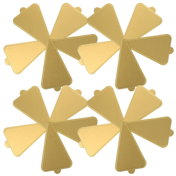 WHAMVOX  100 Sheets Cake Base Golden Boards Cardboard Trays