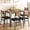 Vintage, variant on 5 Pcs Dining Table Set for 4 Modern Wood Rectangle Kitchen Table with Upholstered Chairs Space-Saving Dinette for Apartment Home Office and Breakfast Nook