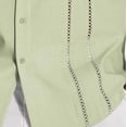 thumbnail image 5 of COSFO Summer Men's Button Down Short Sleeve Shirts Casual Shirt Beach Solid Collared Loose Fit Men's Shirts 5xl, 5 of 6