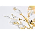 thumbnail image 5 of Orchid 4 light Dark Bronze Flush Mount Clear Royal Cut Crystal, 5 of 7