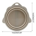 thumbnail image 2 of Folding Makeup Brush Cleaning Bowl Powder Puff Beauty Brush Pad Makeup Tool Cleaning Tool, 2 of 3