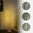 thumbnail image 3 of LuxenHome 5.9Ft Pre-Lit White Willow Artificial Tree with Realistic Faux Tree Trunk, 3 of 10