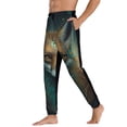 thumbnail image 3 of Kdxio Vintage Pattern Fox Pattern Joggers,Sweatpants for Men with Pockets-Large, 3 of 5