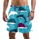 thumbnail image 1 of Shorts De Playa Con Estampado 3d De Tiburones, 1 of 1