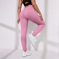 thumbnail image 5 of Celsior Cellulite Leggings No Curling Lift Pants Scrunch Butt Lifting Leggings Lightweight Slim Fit Pants Breathable High Waisted Leggings Tummy Control Compression Pants Skin-Friendly Pink S, 5 of 9