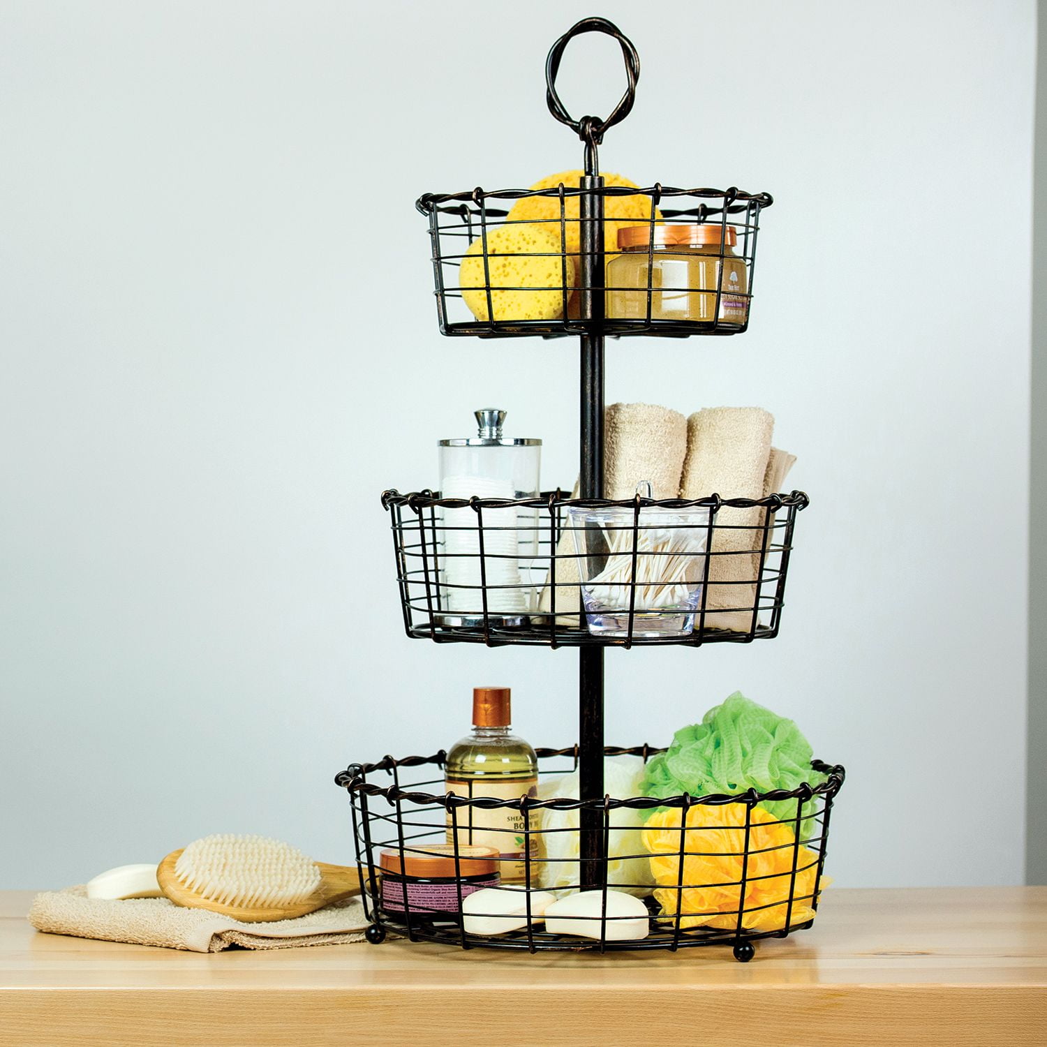 Giftburg WroughtIron 3Tier Basket