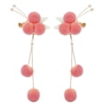 thumbnail image 1 of GAXIRE 1Par Horquillas De Peinado Estilo Vintage Con Pom Pom Para Uso Diario Y Fiesta, 1 of 7