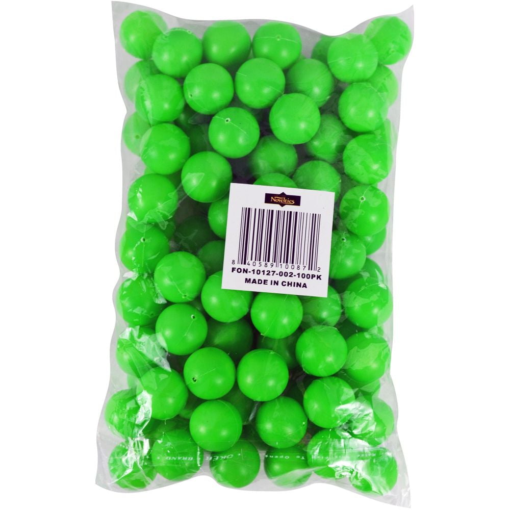 3/4 Mini Ping Pong / Table Tennis / Beer Pong Round Green Balls - 19mm