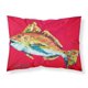 thumbnail image 1 of ""Caroline'S Treasures Mw1103Pillowcase Fish-Red Fish Woo Hoo Tela Que Absorbe La Humedad Funda De Almohada Estándar Grande Multicolor"", 1 of 1