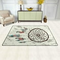 thumbnail image 3 of SKYSONIC Lightweight Soft Area Rugs Feathers and Beads Doodle Floor Mat for Kids Playing Room Hardwood Floor Living Room Nursery Rugs, 60x39 in, 3 of 6