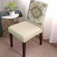 thumbnail image 2 of Dining Chair Covers Set of 6 Vintage Abstract Brown Bohemian Farmhouse Tribal Stretch Parsons Chair Slipcovers Removable Washable Chair Cover Protector for Kitchen Dining Room Hotel, 2 of 5
