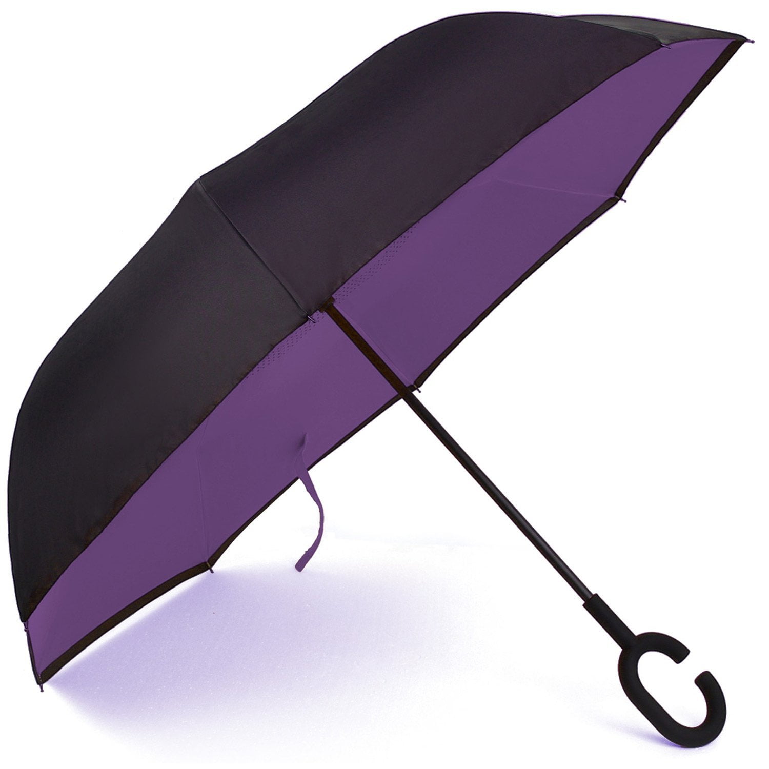 Aweoods Inverted Umbrella Windproof Reverse Folding Double Layer Travel Umbrella 