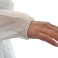 thumbnail image 2 of Dealmed Isolation Gowns, Lightweight, Disposable, Poly-Coated Barrier, White, Case of 50, 2 of 5