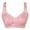 Pink, variant on Best Bras for Women Fashion Printed Bra Wire Free Underwear One-Piece Bra Everyday Underwear Polyester Push Up Bras for Women