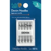 Hello Hobby Size 100/16 Denim Sewing Machine Needles (5 Pack)