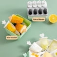 thumbnail image 2 of relayinert 8 Cells Round Shape Ice Cream Mold DIY Handmade Dessert Fruit Maker Reusable for Ice Cube Tray Home Ice Cream Maker pink 1Set, 2 of 6