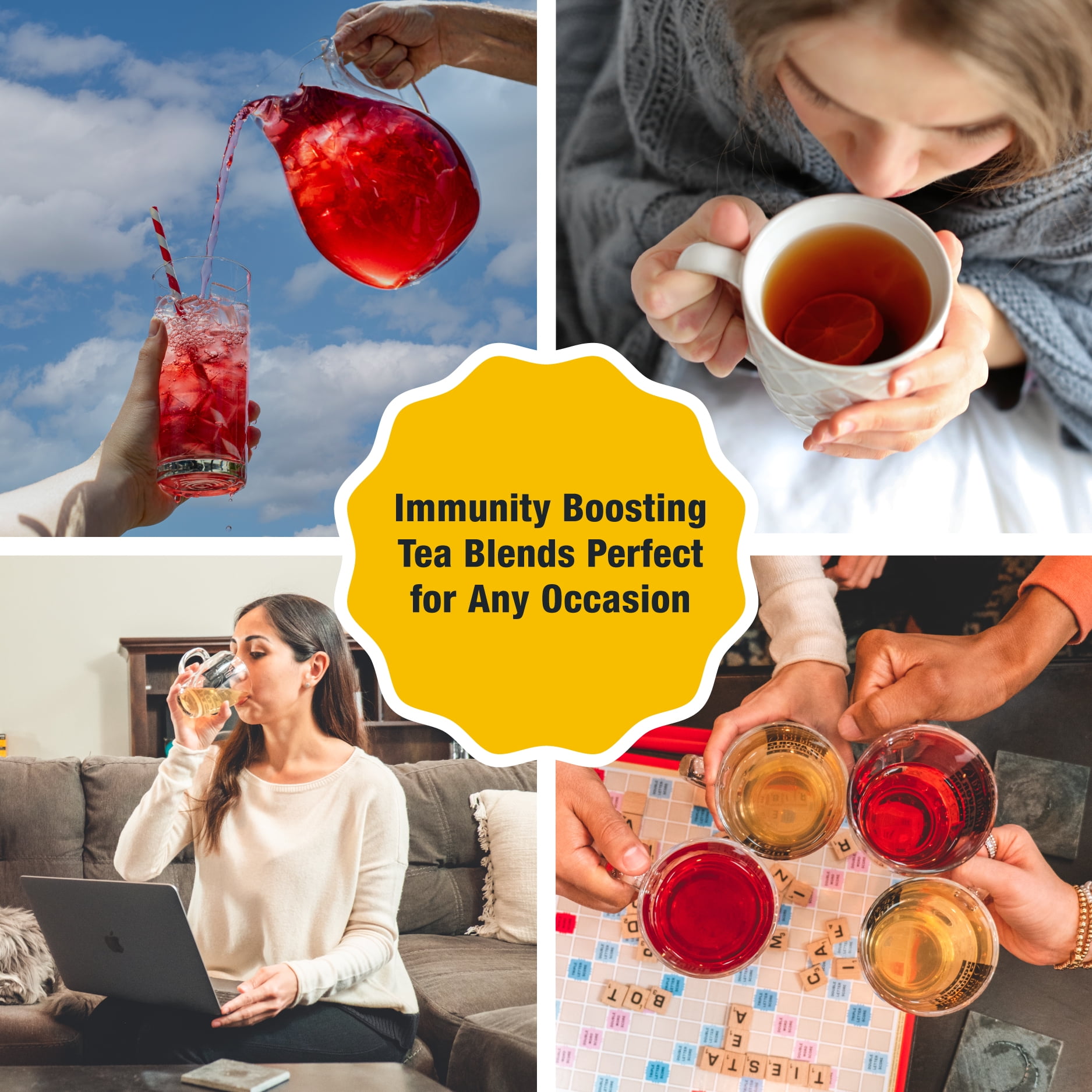 Tiesta Tea - Orange Tango,Immunity Loose Leaf Tea Blend,Orange Hibiscus Herbal Tea,Non-Caffeinated Fruit Tea,Make Hot or Iced & Up to 200 Cups,Made w/Natural Ingredients - 16oz Resealable Pouch
