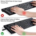 thumbnail image 4 of Soporte de acrílico para teclado, soporte de teclado transparente inclinado de acrílico para teclado ergonómico, 4 of 5