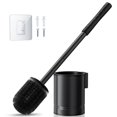 thumbnail image 1 of Escobilla para inodoro HAMITOR, de metal negro, inoxidable, con soporte, 1 of 7