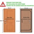 thumbnail image 3 of Reinforced Cat Screen Door,Fits Door Size 30''x 80'',Thickened Cat Resistant Mesh Screen Door for Living Room,Kitchen,Bedroom,Cat Proof Screen with Zipper Closure., 3 of 9