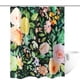 thumbnail image 4 of Cortina de Ducha Boho Floral Dznils, Diseño Moderno con 12 Ganchos, Negra, 72" x 72", 4 of 11