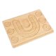 thumbnail image 5 of Tablero de cuentas de madera, tapete de diseño de joyería, soporte decorativo portátil fácil de sostener, bandeja de cuentas para cuentas, herramienta, 5 of 9