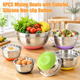 600W Electric Hand Mixer with 6 Piece Stainless Steel Mixing, Multi ...