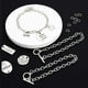 thumbnail image 3 of 12 piezas de pulseras de cadena de aleación de metal chapado en eslabones con cierres de palanca OT para hombres y mujeres, joyería minimalista, fabricación de pulseras (plata) MFZFUKR PTL181-2, 3 of 6