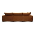thumbnail image 4 of Nirvana 100% Top Grain Leather Modular Sectional, 4 Piece, Napa Maple, 4 of 4