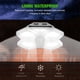 thumbnail image 5 of Luces solares para exteriores de 100 LED con reflector y 3 modos de iluminación, luces de seguridad con sensor de movimiento solar, luces de pared con energía solar IP65., 5 of 7