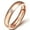 Rose Gold, variant on 4MM Rose Gold/Gold/Silver Stainless Steel Zircon Band Men Women's Ring Size 5-13