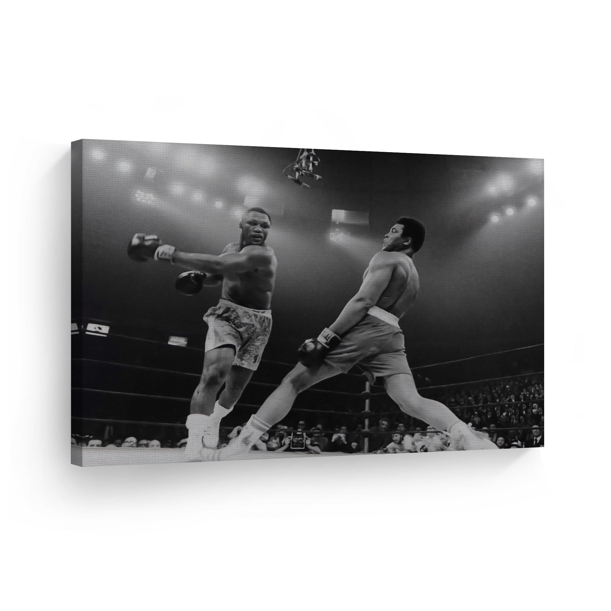 Smile Art Design Muhammad Ali Vs Joe Frazier S Punch Canvas Wall Art Print Artwork Motivational Wall Art Boxing Gym Decor For Office Room Wall Ready To Hang 19x28 Walmart Com Walmart Com