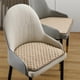 thumbnail image 1 of Cojín para Silla de Comedor con Forma de Herradura | Cojín Curvo de 49 X 49 Cm | Base Antideslizante | Tela Transpirable Tipo Lino | Lavable a Máquina | Beige/Gris/Dorado/Azul, 1 of 7