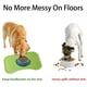 thumbnail image 3 of Alfombrilla para comida para gatos, alfombrilla de silicona para cuenco para perros, alfombrilla antideslizante impermeable para mascotas, borde elevado para detener derrames de comida, 3 of 7