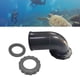 thumbnail image 2 of Eigraketly Mangueras de inflado flexibles y duraderas de goma para entusiastas del buceo, accesorios de buceo, mangueras corrugadas Deportes acuáticos Negro Codo de tubería BC, 2 of 6